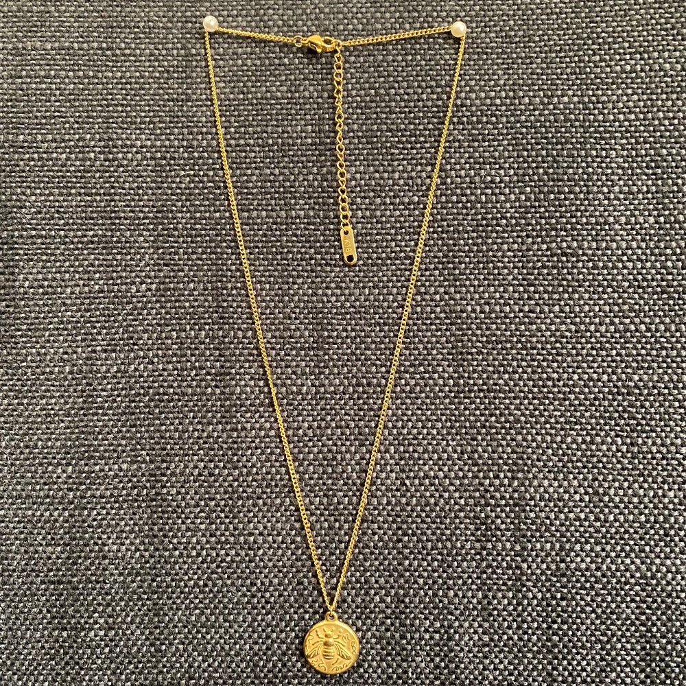 Gold Coin Pendant Necklace - Elegant Women's Layering Chain